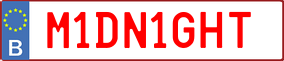 Truck License Plate
